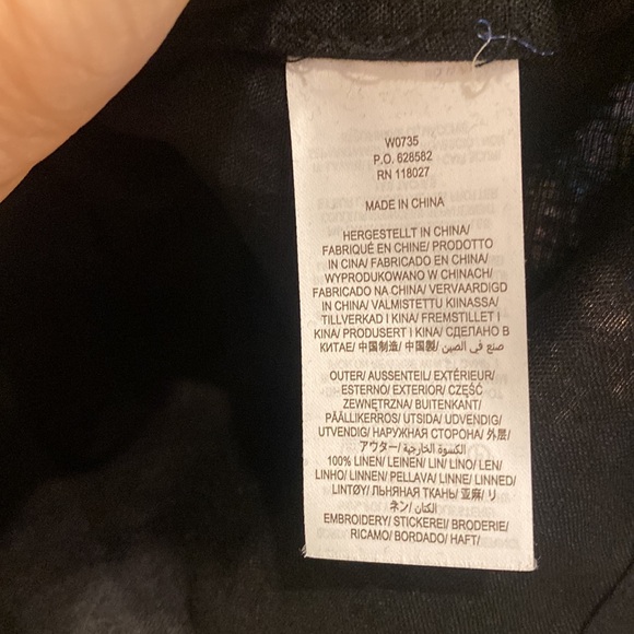 Boden Black Embroidered Boho Linen Tunic - Picture 12 of 15